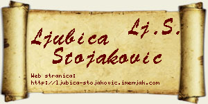 Ljubica Stojaković vizit kartica